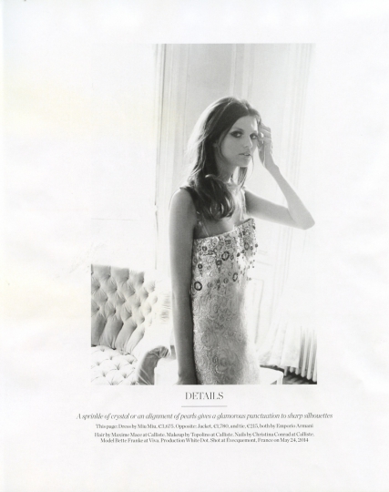 Bette Franke for Porter Fall 2014 Photographer David Bellemere 